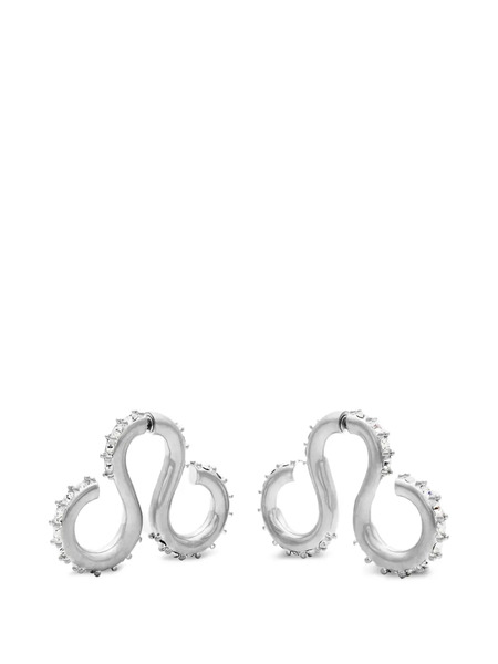  Hugo Kreit Curled-design Earrings - Silver 