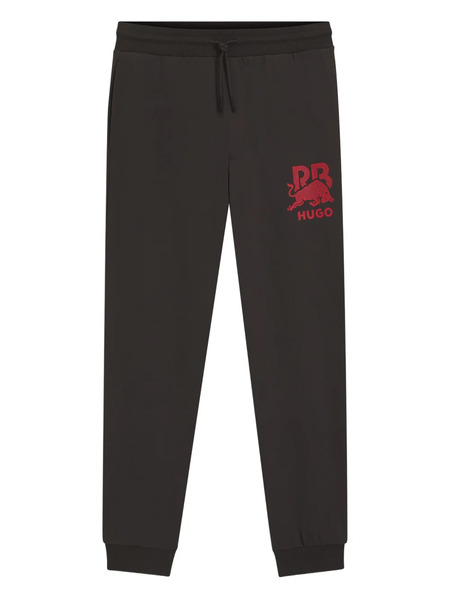  Hugo Logo Drawstring Sweatpants - Brown 