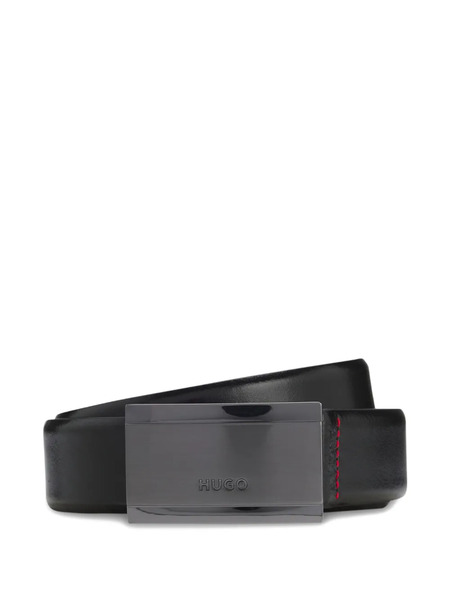 Hugo Logo-engraved Belt - Black 
