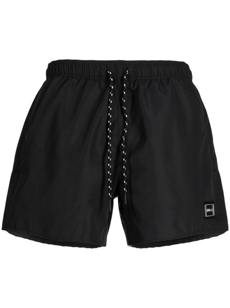  Hugo Logo-plaque Drawstring Shorts - Black 
