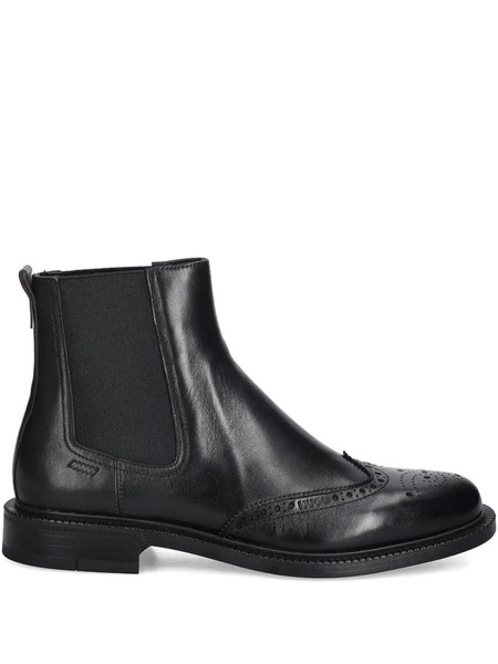  Hugo Lysander Brogue-detail Panel Boots - Black 