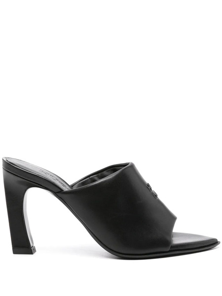  Hugo 90mm Leather Sandals - Black 