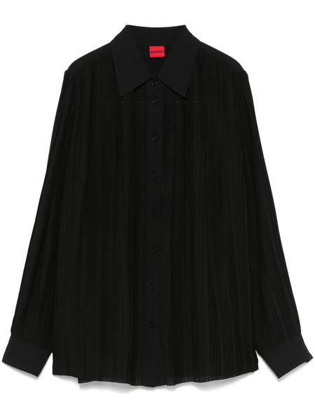  Hugo Pleated Shirt - Black 