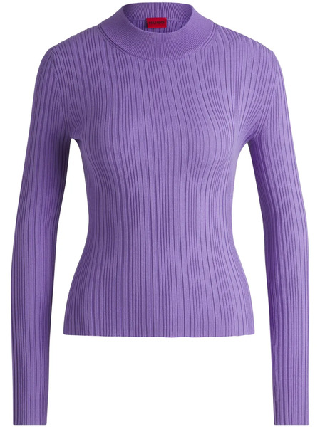  Hugo Ribbed-knit Jumper - Purple 