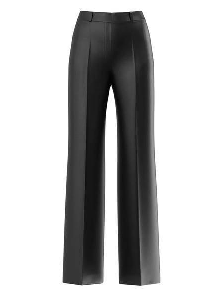  Hugo Tailored Faux-leather Trousers - Black 