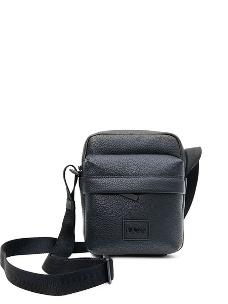  Hugo Textured Messenger Bag - Black 