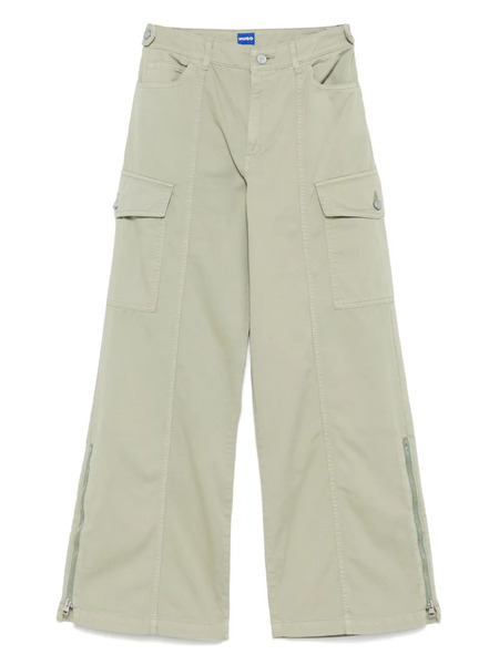  Hugo Wide-leg Cargo Pants - Green 