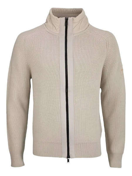  Hugo Zip-up Cardigan - Neutrals 