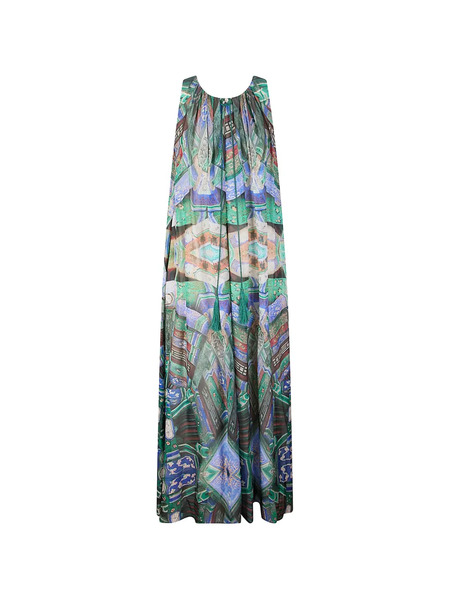  Hui Hui Floral Printed Dress - Blue 