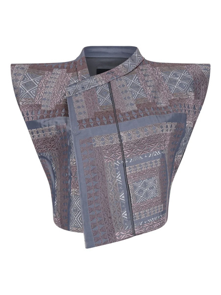  Hui Milano Geometric-pattern Gilet - Grey 