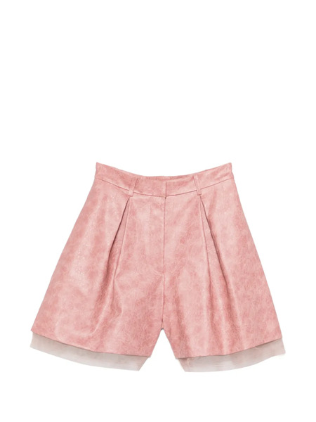 Hui Milano Pleated Shorts - Pink 