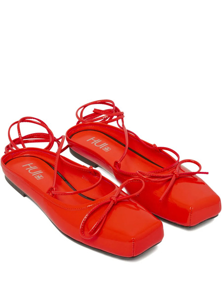  Hui Milano Square-toe Pumps - Red 