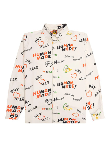  Human Made Duck-print Logo Shirt - White 