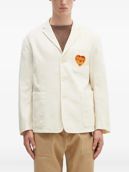  Human Made Logo-embroidered Blazer - White 