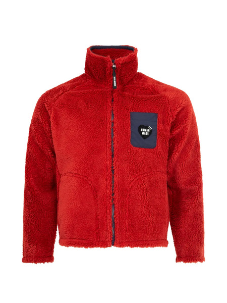  Human Made Polar Zip Fleece Jacket - Red 