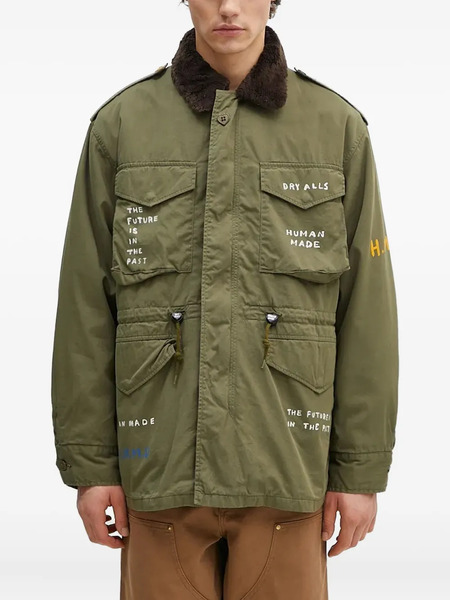  Human Made Printed Shirt Jacket - Green 