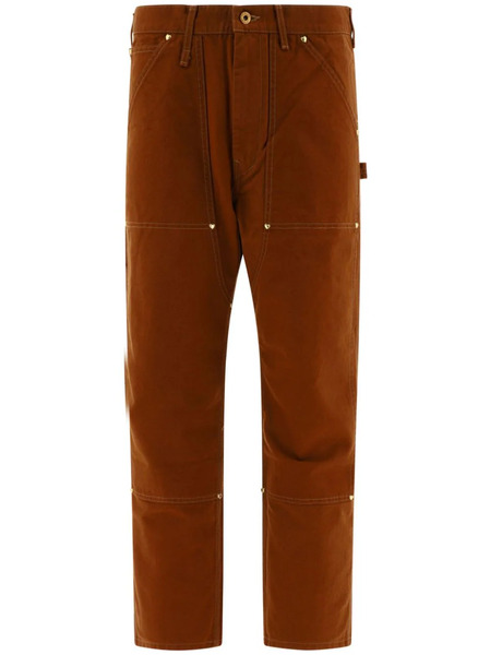  Human Made Straight-leg Gold-toned Hardware Trousers - Brown 