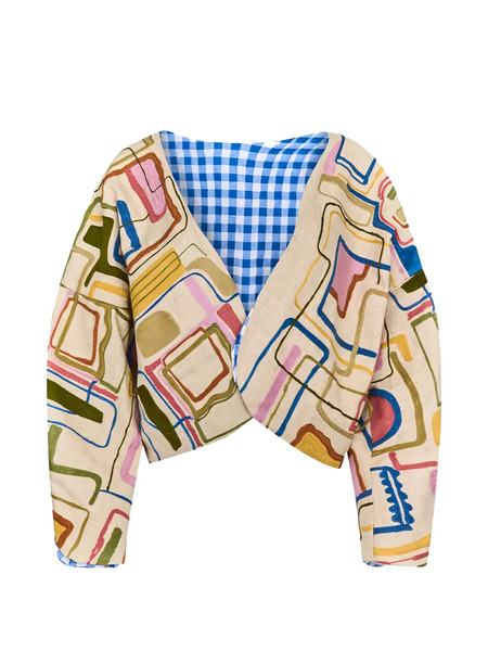  Hunter Bell Miro Cropped Jacket - Neutrals 