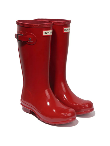  Hunter Kids Buckle-detail Wellington Boots - Red 