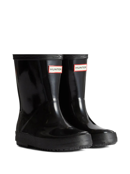  Hunter Kids First Classic Gloss Wellington Boots - Black 