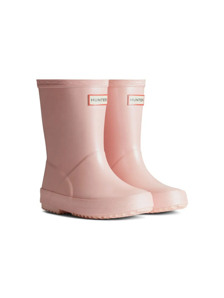  Hunter Kids Logo-patch Wellies - Pink 