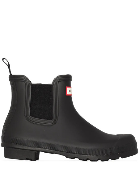  Hunter Logo-patch Chelsea Boots - Black 