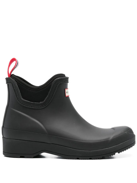  Hunter 30mm Logo-patch Ankle Rain Boots - Black 