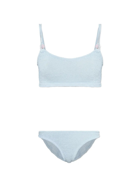  Hunza G Cassie Beaded Crinkle Bikini - Blue 