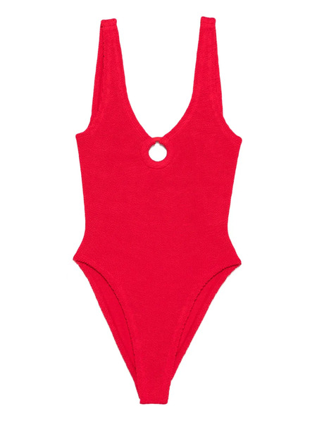  Hunza G Celine Crinkle Swimsuit - Red 