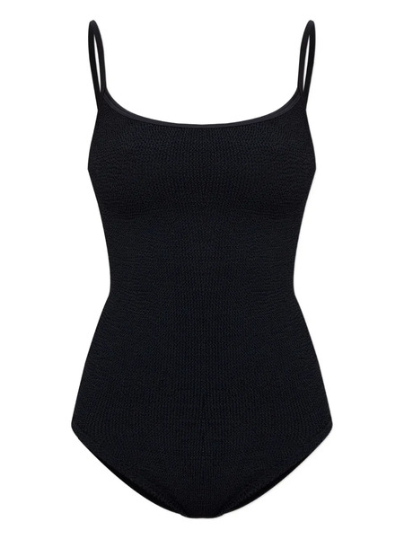  Hunza G Coverage Pamela Crinkle Swimsuit - Black 