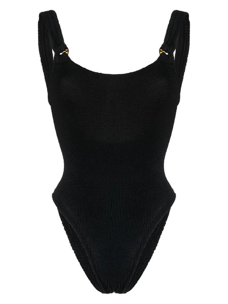  Hunza G Domino Scoop-neck Swimsuit - Black 