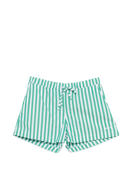 Hunza G Drawstring Striped Shorts - Green 