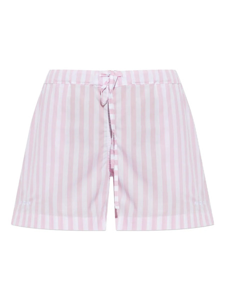  Hunza G Embroidered Striped Shorts - Pink 