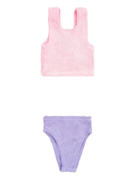  Hunza G Kids Duo Crinkle Bikini - Pink 