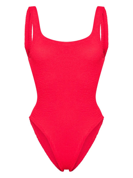  Hunza G Square Neck Textured Swimsuit 