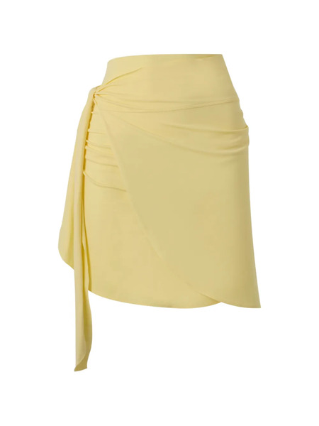  Hunza G Wrap Mini Skirt - Yellow 