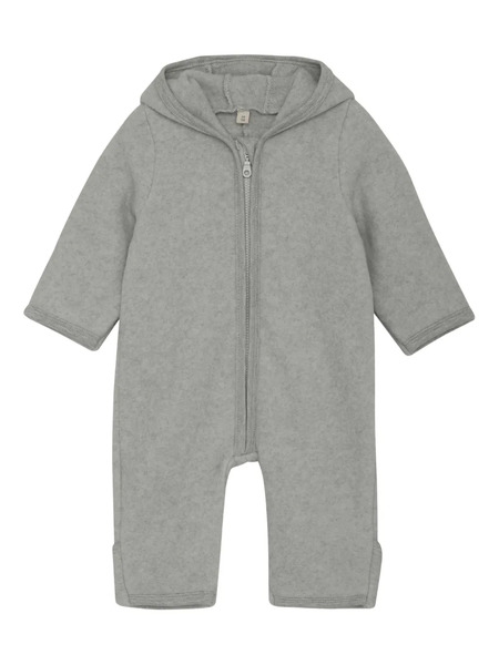  Huttelihut Hooded Fleece Jumpsuit - Grey 