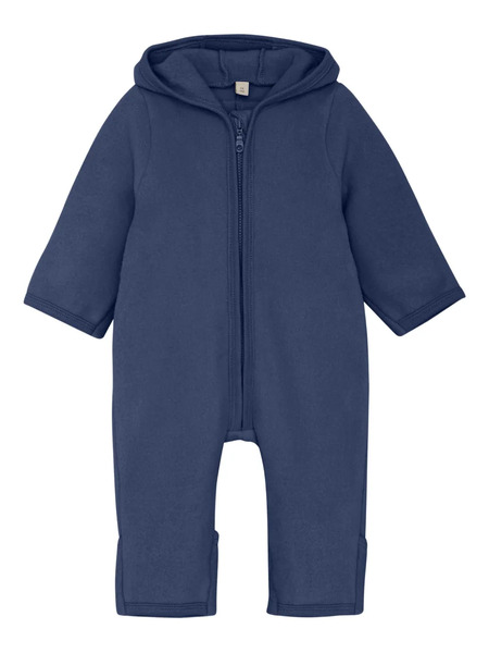  Huttelihut Hooded Zip-up Jumpsuit - Blue 