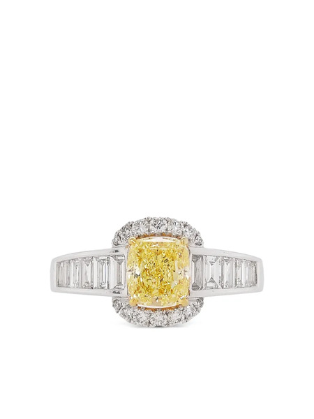  Hyt Jewelry Diamond-embellishment Ring - Silver 