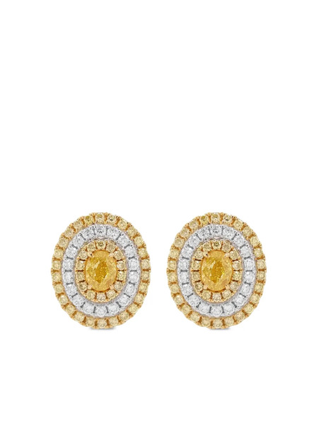 Hyt Jewelry Diamond Stud Earrings - Gold 
