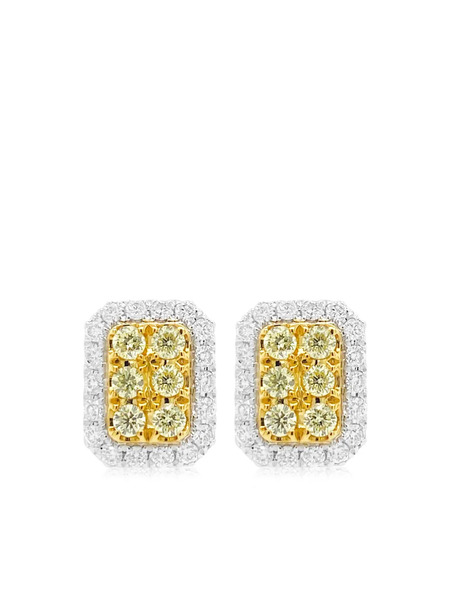  Hyt Jewelry 18k Gold Diamond Earrings 