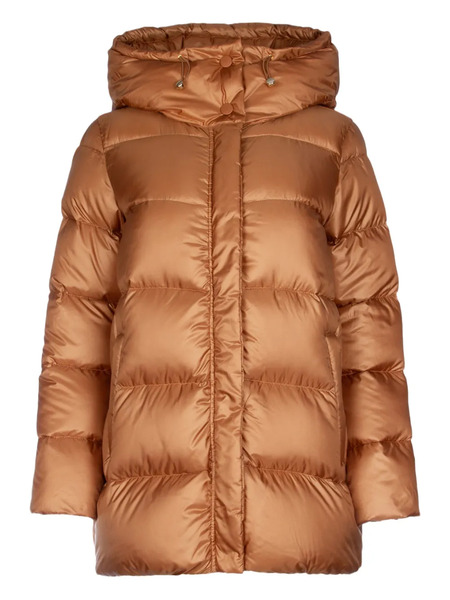  I Blues Cristin Hooded Puffer Coat - Orange 