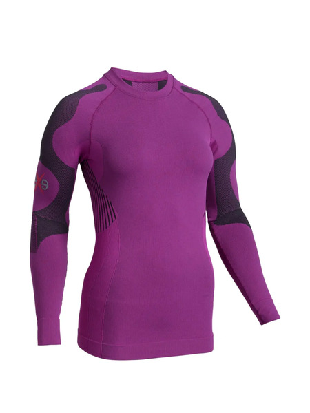  I-exe Quick Round-neck Long-sleeve Top - Purple 