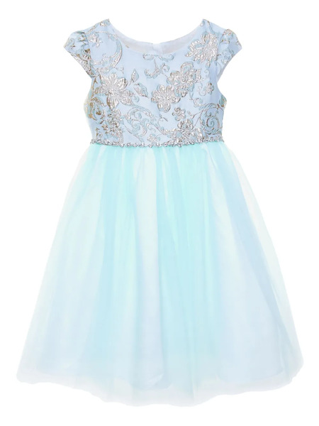  Iame Kids Crystal Cascade Dress - Green 