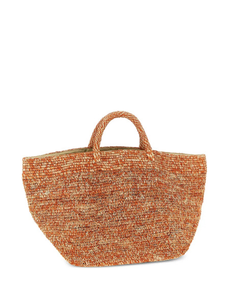  Ibeliv Vanilla Raffia Tote Bag - Orange 