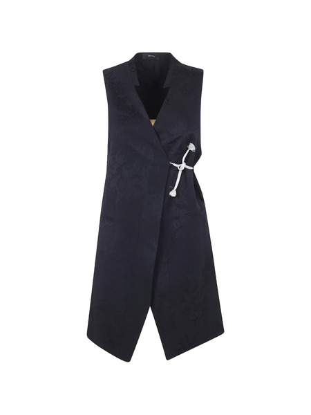  Ibrigu Tie-detail Sleeveless Waistcoat - Blue 