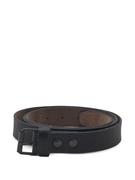  Ibrigu Topstitched Leather Belt - Black 