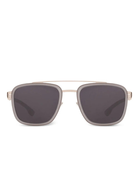  Ic! Berlin Jacob Square-frame Sunglasses - Bronze - Grey - Matt 