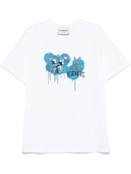  Iceberg Bear-print T-shirt - White 