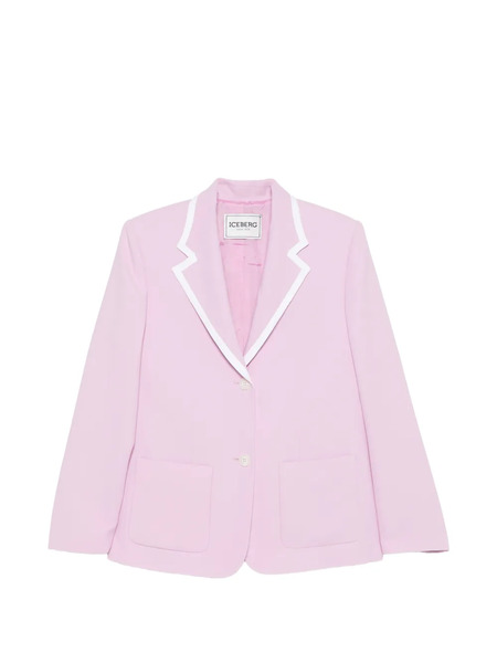  Iceberg Contrasting-trim Blazer - Pink 